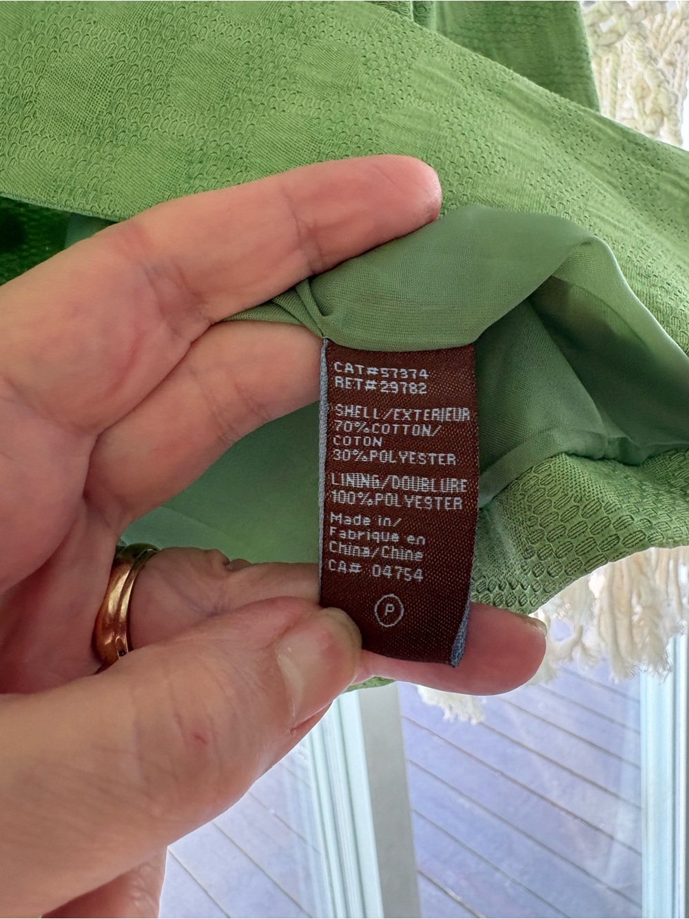 Jessica Green Textured Crop Jacket 3/4 Sleeve - Picture 8 of 9